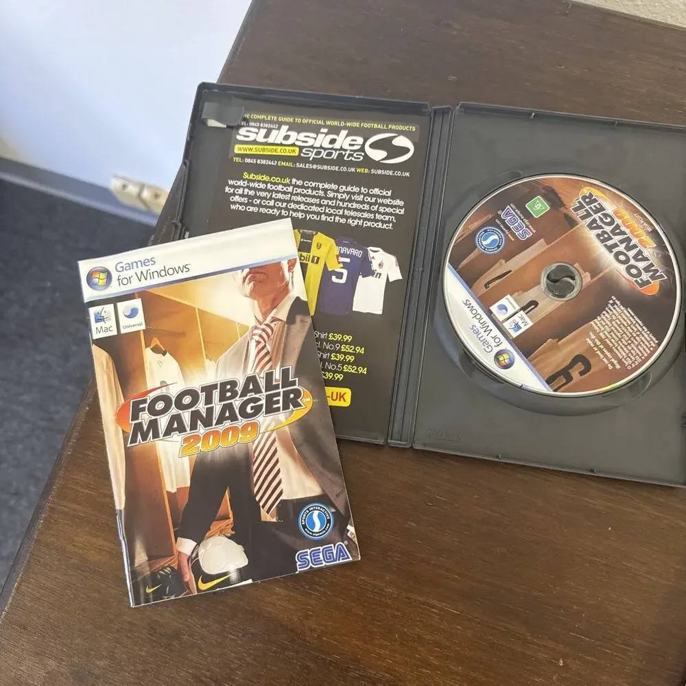 Football Manager PC Game Bundle Lot 2008 2009 2010 2011 CIB Soccer Mac PAL Sega